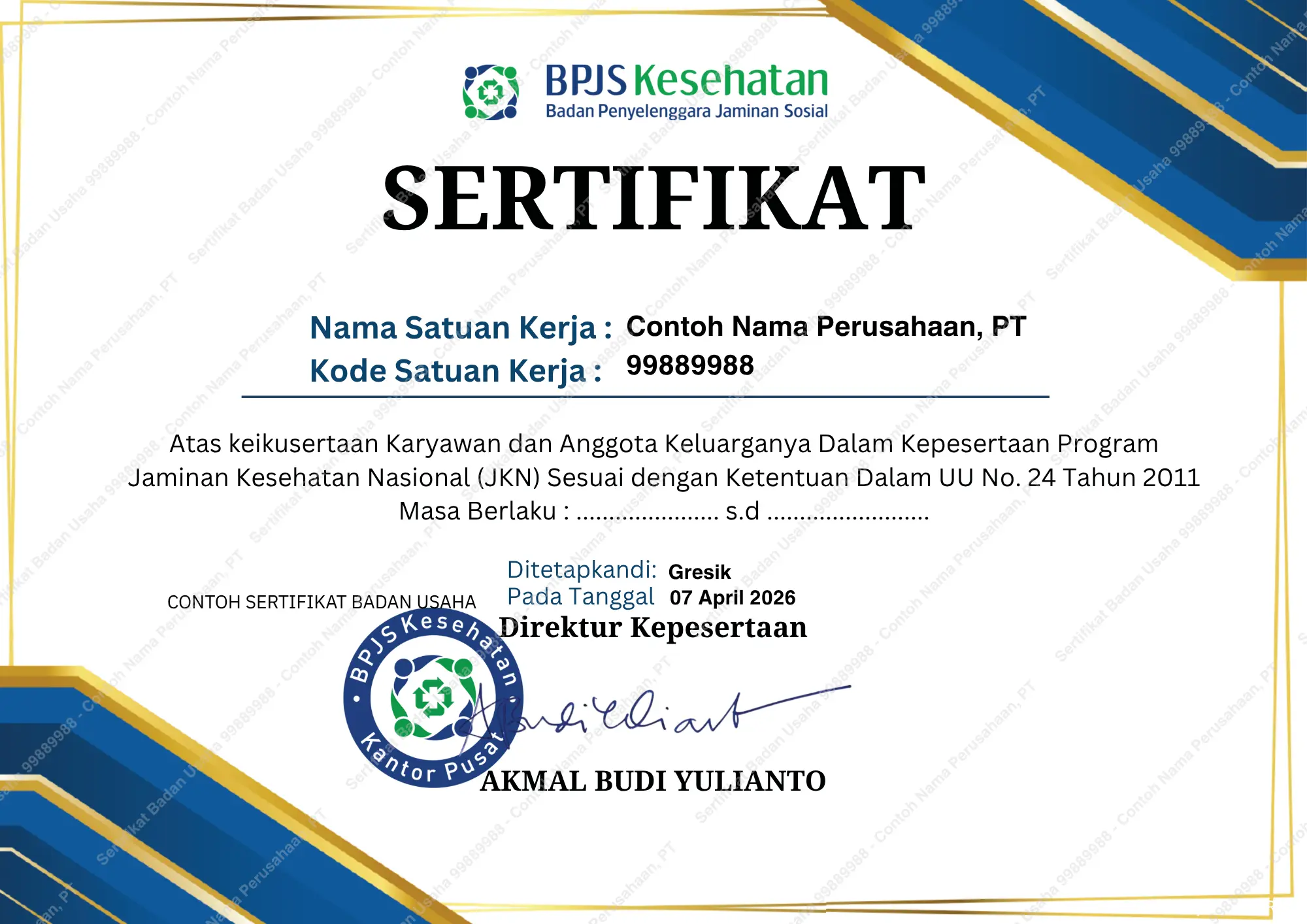 Sertifikat Versi Penyelenggara Negara